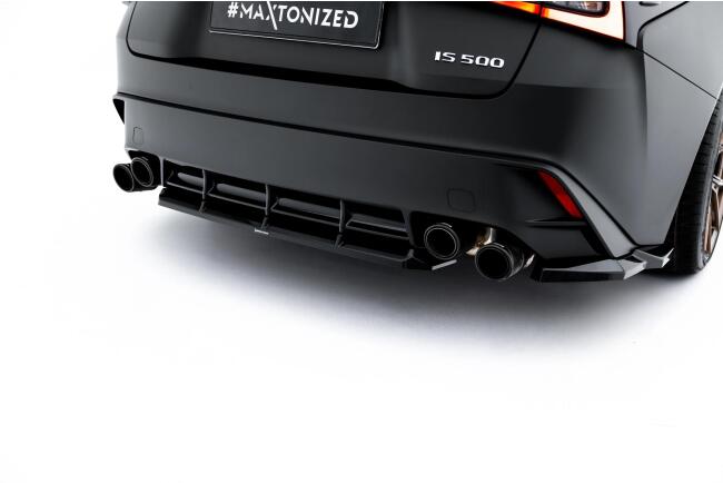 Maxton Design Heckdiffusor für Lexus IS 500 Mk3 Facelift 2 (XE30) (2020-) Hochglanz schwarz
