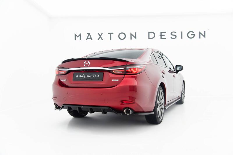 Maxton Design Heckdiffusor für Mazda 6 Limousine Mk3 Facelift 2 (2017-2023) Hochglanz schwarz