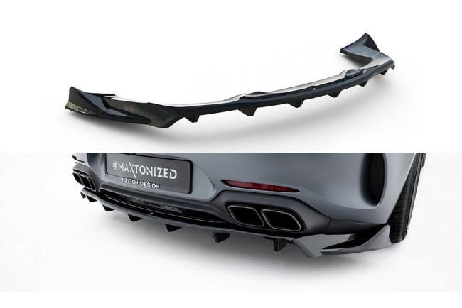 Maxton Design Heckdiffusor für Mercedes-AMG GT C C190 Facelift (2017-2023) Hochglanz schwarz