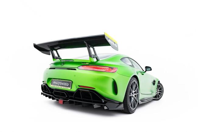 Maxton Design Heckdiffusor mit LED für Mercedes-AMG GT R C190 Facelift (2017-2023) Hochglanz schwarz