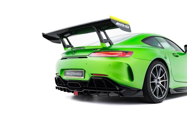 Maxton Design Heckdiffusor mit LED für Mercedes-AMG GT R C190 Facelift (2017-2023) Hochglanz schwarz