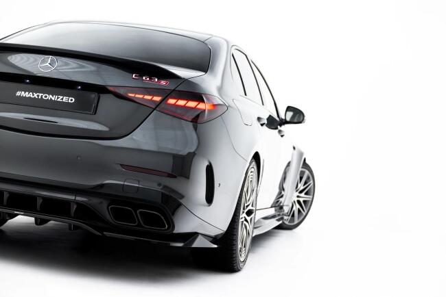 Maxton Design Heckdiffusor für Mercedes-AMG C63 Limousine / Kombi W206 / S206 Hochglanz schwarz