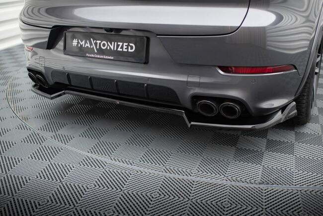 Maxton Design Heckdiffusor für Porsche Cayenne Sport Design / Turbo SUV / Coupe Mk3 Facelift (2023-) Hochglanz schwarz