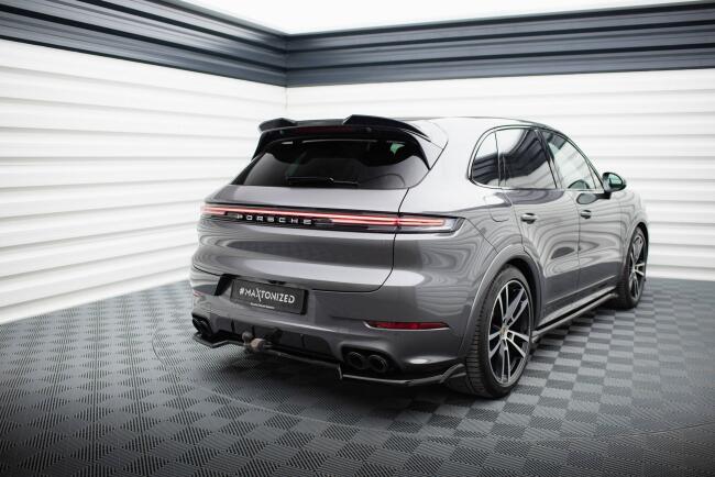 Maxton Design Heckdiffusor für Porsche Cayenne Sport Design / Turbo SUV / Coupe Mk3 Facelift (2023-) Hochglanz schwarz