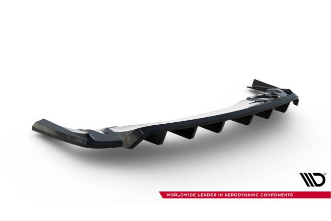 Maxton Design Heckdiffusor für Porsche Taycan Turbo S Mk1 Hochglanz schwarz