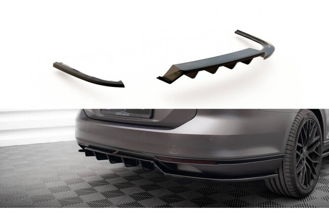 Maxton Design Heckdiffusor für VW Passat R-Line B8...