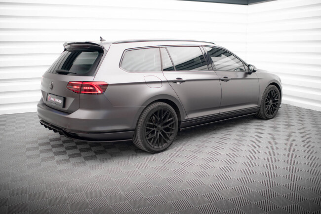 Maxton Design Heckdiffusor für VW Passat R-Line B8 Hochglanz schwarz