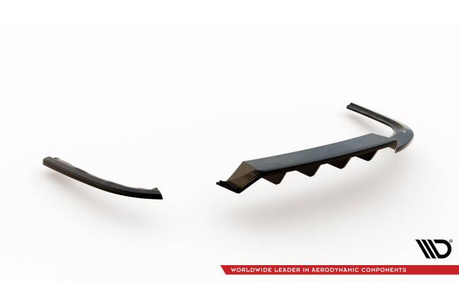 Maxton Design Heckdiffusor für VW Passat R-Line B9 Hochglanz schwarz