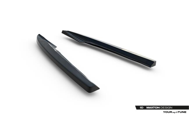 Maxton Design Diffusor Flaps V.1 für Audi A4 Limousine / Avant B8 Facelift (2011-2015) Hochglanz schwarz