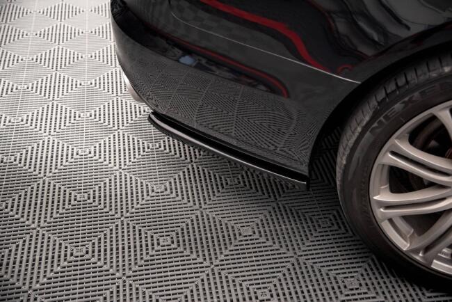 Maxton Design Diffusor Flaps V.2 für Audi A6 Avant / Limousine C7 Hochglanz schwarz