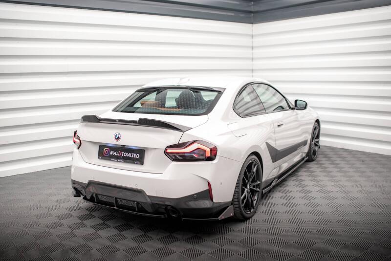 Maxton Design Diffusor Flaps mit Flaps V.2 für BMW 2 Coupe M-Paket G42 Hochglanz schwarz