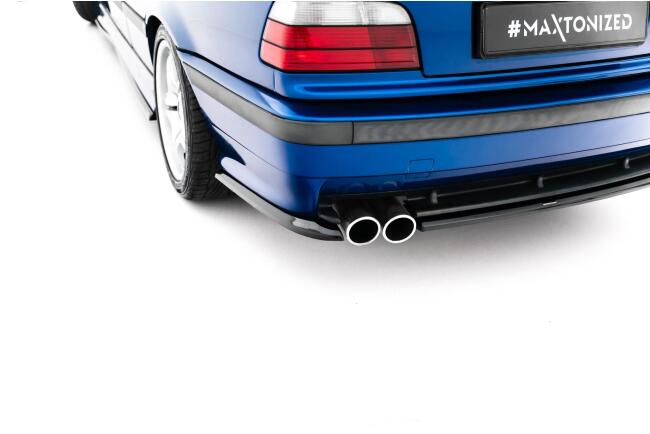 Maxton Design Diffusor Flaps V.1 für BMW M3 / 3 M-Paket Coupe / Cabrio E36 Hochglanz schwarz