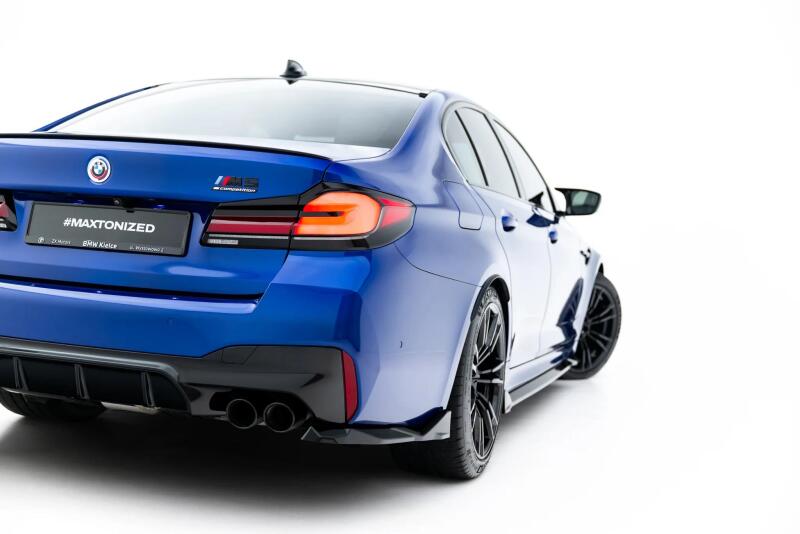 Maxton Design Diffusor Flaps V.2 für BMW M5 F90 Hochglanz schwarz