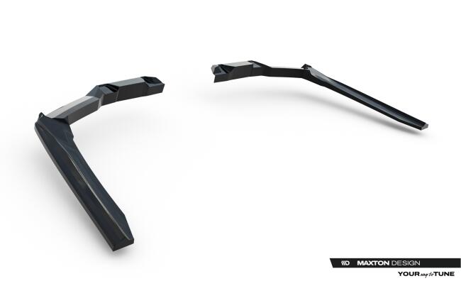 Maxton Design Diffusor Flaps V.2 für BMW 5er / i5 M-Paket Limousine / Touring G60 / G61 Hochglanz schwarz