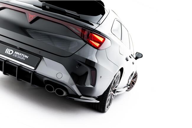 Maxton Design Diffusor Flaps V.4 für Cupra Leon ST Mk1 Facelift (2024-) Hochglanz schwarz