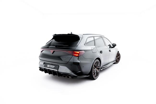 Maxton Design Diffusor Flaps V.4 für Cupra Leon ST Mk1 Facelift (2024-) Hochglanz schwarz
