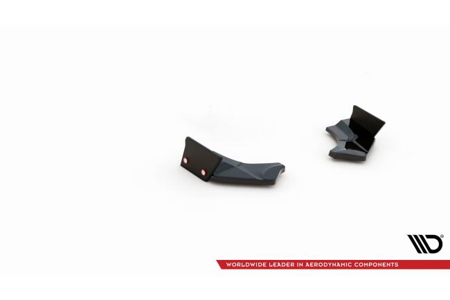 Maxton Design Diffusor Flaps mit Flaps V.4 für Ford Fiesta ST Mk8 / Mk8 Facelift (2018-2024) Hochglanz schwarz