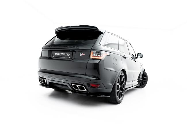 Maxton Design Diffusor Flaps V.1 für Land Rover Range Rover SVR Mk2 Facelift (2018-2022) Hochglanz schwarz