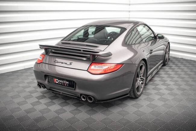 Maxton Design Diffusor Flaps V.1 für Porsche 911 Carrera / Carrera GTS 997 Facelift (2009-2011) Hochglanz schwarz