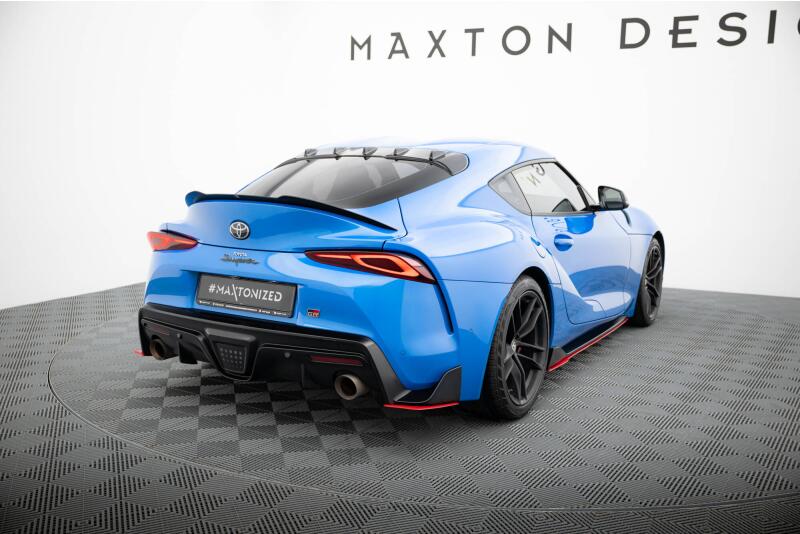 Maxton Design Diffusor Flaps V.2 für Toyota Supra Mk5 Hochglanz rot