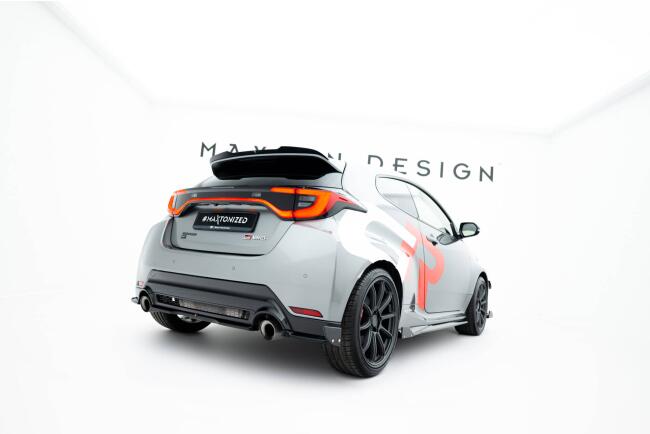 Maxton Design Diffusor Flaps mit Flaps V.1 für Toyota GR Yaris Mk4 Facelift (2024-) Hochglanz schwarz