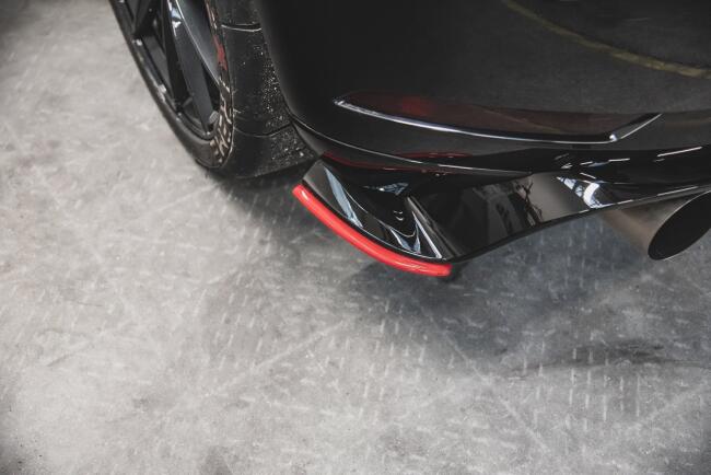 Maxton Design Diffusor Flaps V.1 für VW Golf 7 GTI TCR (2019) Hochglanz rot