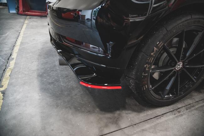 Maxton Design Diffusor Flaps V.1 für VW Golf 7 GTI TCR (2019) Hochglanz rot
