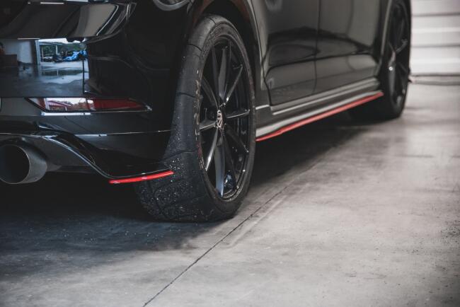 Maxton Design Diffusor Flaps V.1 für VW Golf 7 GTI TCR (2019) Hochglanz rot