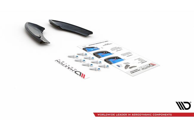 Maxton Design Diffusor Flaps V.1 für VW Golf 7 GTI TCR (2019) Hochglanz rot