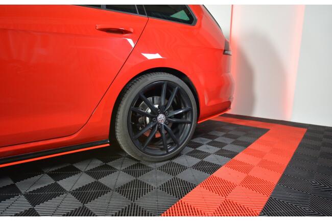 Maxton Design Diffusor Flaps V.2 für VW Golf 7 R Variant Facelift (2016-2020) Hochglanz rot