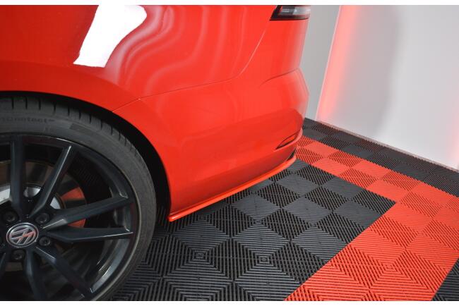 Maxton Design Diffusor Flaps V.2 für VW Golf 7 R Variant Facelift (2016-2020) Hochglanz rot