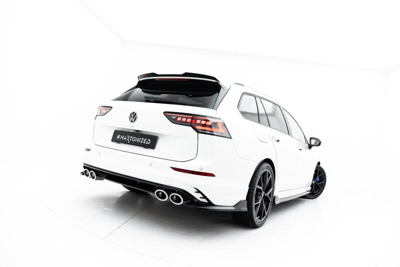 Maxton Design Diffusor Flaps V.1 für VW Golf R Variant Mk8 / Mk8 Facelift (2020-) Hochglanz schwarz