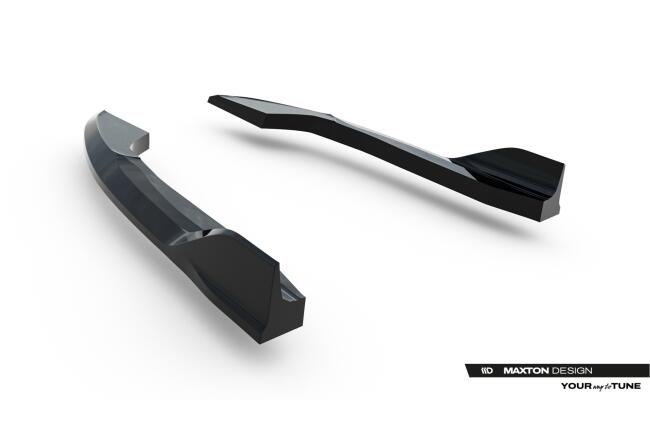 Maxton Design Diffusor Flaps V.1 für VW Golf R Variant Mk8 / Mk8 Facelift (2020-) Hochglanz schwarz
