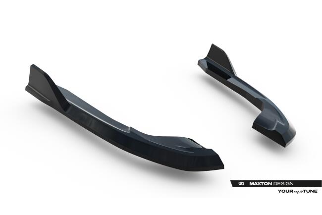 Maxton Design Diffusor Flaps V.2 für VW Golf R Variant Mk8 / Mk8 Facelift (2020-) Hochglanz schwarz
