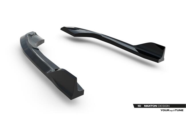 Maxton Design Diffusor Flaps V.2 für VW Golf R Variant Mk8 / Mk8 Facelift (2020-) Hochglanz schwarz