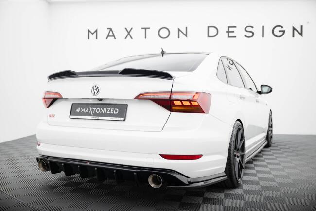 Maxton Design Diffusor Flaps V.1 für VW Jetta GLI Mk7 Hochglanz schwarz