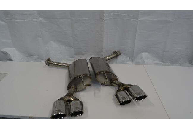 B-Ware Edelstahl Sportauspuff Endschalldämpfer für Mercedes CLS W219 / C219 2004-2010 Endrohre 95x65mm