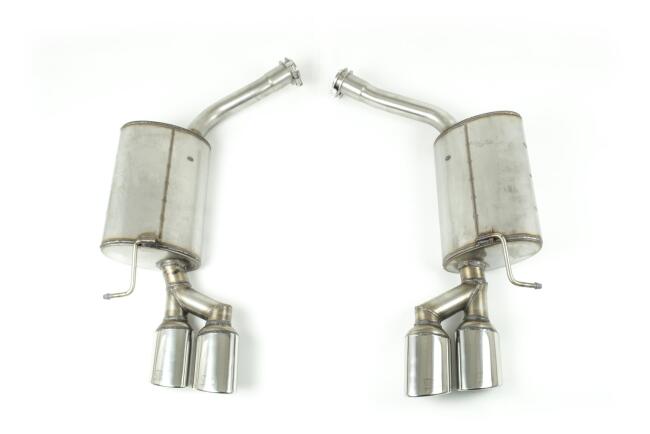 B-Ware Edelstahl Sportauspuff Endschalldämpfer für Mercedes CLS W219 / C219 2004-2010 Endrohre 95x65mm