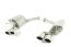 B-Ware Edelstahl Sportauspuff Endschalldämpfer für Mercedes CLS W219 / C219 2004-2010 Endrohre 95x65mm
