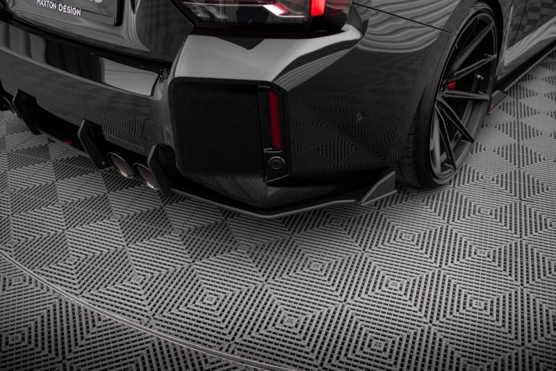 B-Ware Maxton Design Street Pro Diffusor Flaps V.2 für BMW M2 G87 Schwarz matt