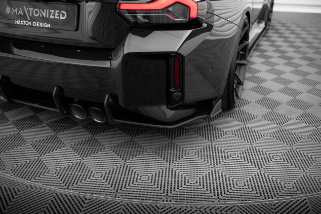 B-Ware Maxton Design Street Pro Diffusor Flaps V.2 für BMW M2 G87 Schwarz matt