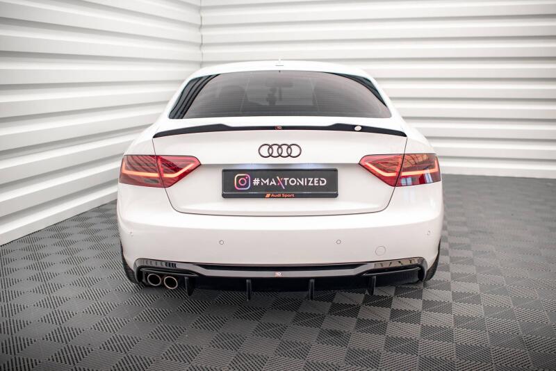 B-Ware Maxton Design Heckdiffusor V.1 für Audi A5 Coupe B8 8T Standard Facelift Hochglanz schwarz