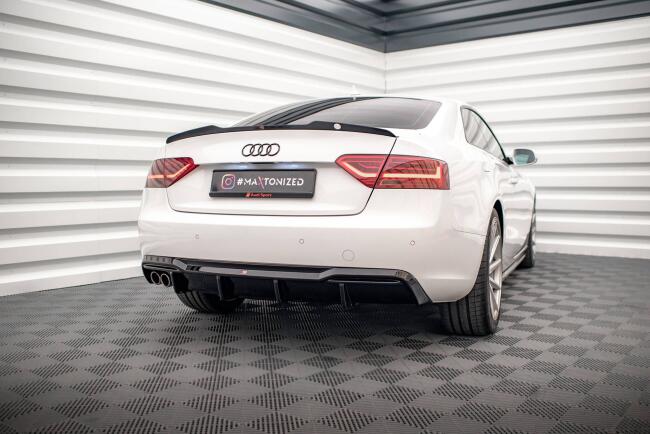 B-Ware Maxton Design Heckdiffusor V.1 für Audi A5 Coupe B8 8T Standard Facelift Hochglanz schwarz