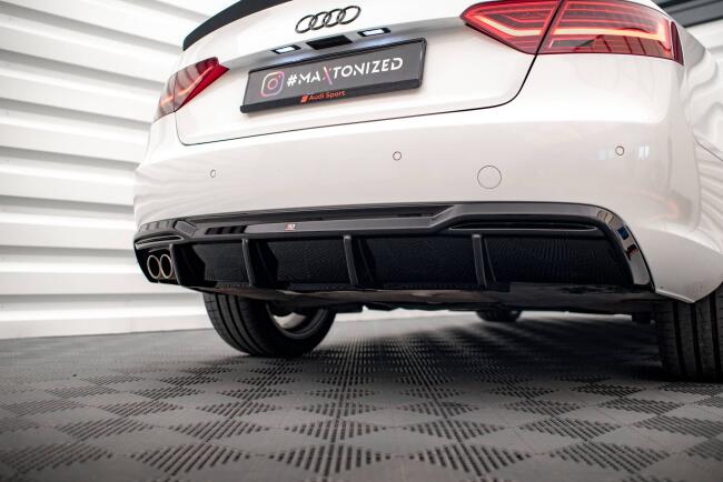 B-Ware Maxton Design Heckdiffusor V.1 für Audi A5 Coupe B8 8T Standard Facelift Hochglanz schwarz
