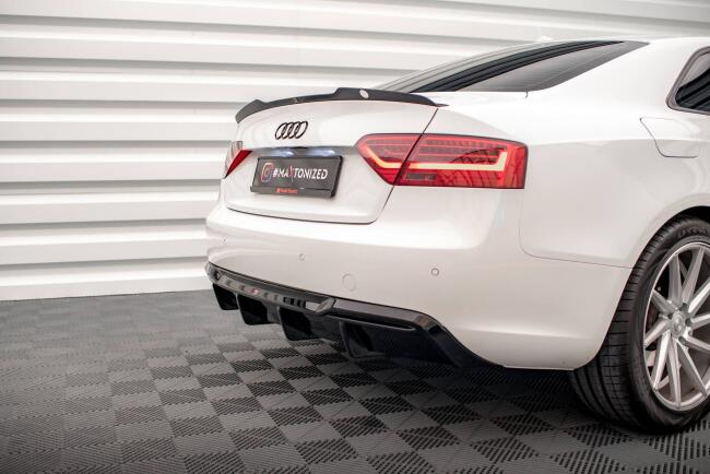 B-Ware Maxton Design Heckdiffusor V.1 für Audi A5 Coupe B8 8T Standard Facelift Hochglanz schwarz