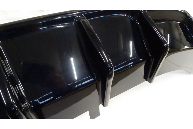 B-Ware Maxton Design Heckdiffusor für Seat Leon III (Typ 5F) FR Facelift Hochglanz schwarz