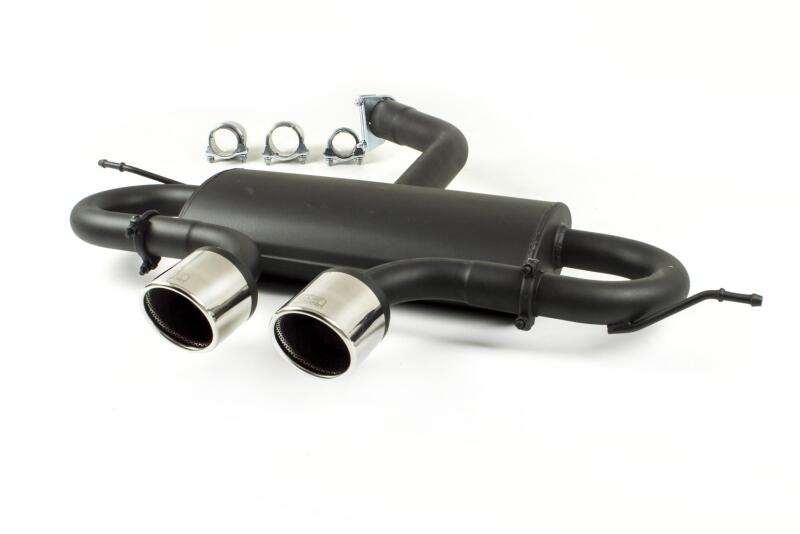B-Ware Sportauspuff Endschalldämpfer R32 Look für Golf 5 und Golf 6 verstellbare Endrohre 100mm