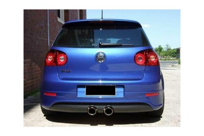 B-Ware Sportauspuff Endschalldämpfer R32 Look für Golf 5 und Golf 6 verstellbare Endrohre 100mm