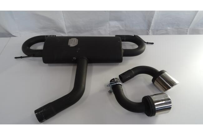 B-Ware Sportauspuff Endschalldämpfer R32 Look für Golf 5 und Golf 6 verstellbare Endrohre 100mm
