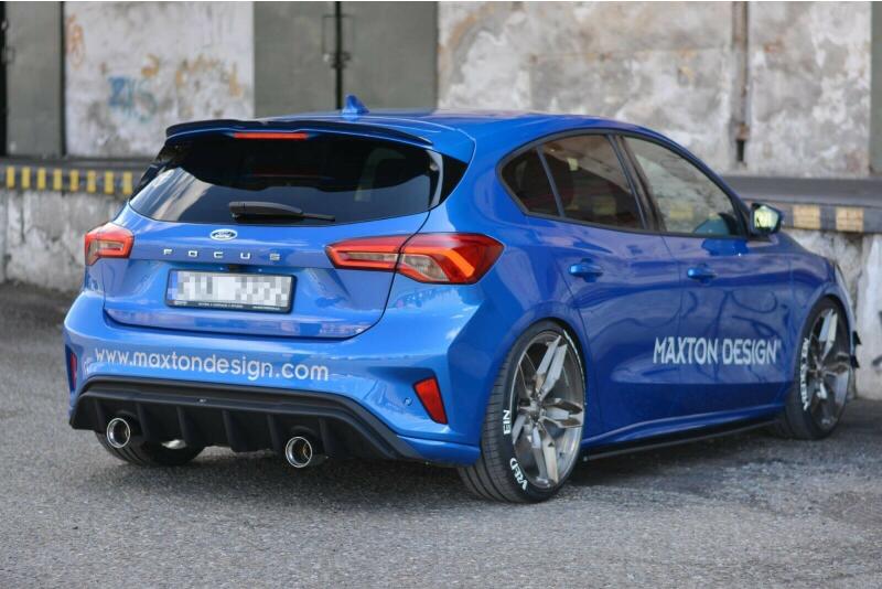 B-Ware Sportauspuff Endschalldämpfer für Ford Focus Mk4 1,5 EcoBoost Mehrlenkerachse 2018- Endrohre 100mm